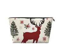 Cosmetic Bag Travel Makeup Bag for Women Large Make Up Christmas elk Organizer Toiletry Bags Zipper Pouch Purse