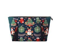 Cosmetic Bag Travel Makeup Bag for Women Large Make Up Christmas Sweater Organizer Toiletry Bags Zipper Pouch Purse