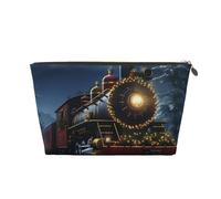 Cosmetic Bag Travel Makeup Bag for Women Large Make Up Christmas Train Organizer Toiletry Bags Zipper Pouch Purse