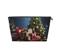 Cosmetic Bag Travel Makeup Bag for Women Large Make Up Christmas Tree and Gifts Organizer Toiletry Bags Zipper Pouch Purse