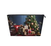 Cosmetic Bag Travel Makeup Bag for Women Large Make Up Christmas Tree and Gifts Organizer Toiletry Bags Zipper Pouch Purse