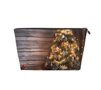 Cosmetic Bag Travel Makeup Bag for Women Large Make Up Christmas Tree Organizer Toiletry Bags Zipper Pouch Purse