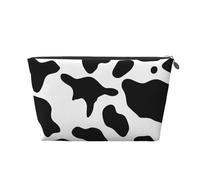 Cosmetic Bag Travel Makeup Bag for Women Large Make Up Cow Print Organizer Toiletry Bags Zipper Pouch Purse