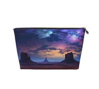 Cosmetic Bag Travel Makeup Bag for Women Large Make Up Nebula Monument Valley Organizer Toiletry Bags Zipper Pouch Purse