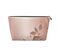 Cosmetic Bag Travel Makeup Bag for Women Large Make Up Rose Gold Wallpaper Organizer Toiletry Bags Zipper Pouch Purse