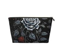 Cosmetic Bag Travel Makeup Bag for Women Large Make Up Rose Gothic Organizer Toiletry Bags Zipper Pouch Purse