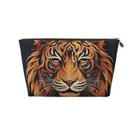 Cosmetic Bag Travel Makeup Bag for Women Large Make Up Tiger Logo Design Organizer Toiletry Bags Zipper Pouch Purse