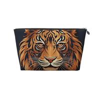 Cosmetic Bag Travel Makeup Bag for Women Large Make Up Tiger Logo Design Organizer Toiletry Bags Zipper Pouch Purse