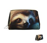 Cosmetic Bag Travel Makeup Bag Waterproof Toiletry Pouch Portable Wide Open Pouch A Sloth and a Baby Sloth Makeup Organizer Case Large Capacity Zipper Pouch Toiletry Bag for Women