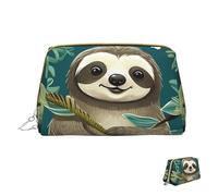 Cosmetic Bag Travel Makeup Bag Waterproof Toiletry Pouch Portable Wide Open Pouch Adorable Sloth Makeup Organizer Case Large Capacity Zipper Pouch Toiletry Bag for Women
