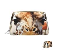 Cosmetic Bag Travel Makeup Bag Waterproof Toiletry Pouch Portable Wide Open Pouch Among Flowers Giraffe Makeup Organizer Case Large Capacity Zipper Pouch Toiletry Bag for Women