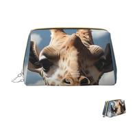 Cosmetic Bag Travel Makeup Bag Waterproof Toiletry Pouch Portable Wide Open Pouch Beautiful Giraffe Makeup Organizer Case Large Capacity Zipper Pouch Toiletry Bag for Women