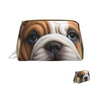 Cosmetic Bag Travel Makeup Bag Waterproof Toiletry Pouch Portable Wide Open Pouch Bulldog Puppy Makeup Organizer Case Large Capacity Zipper Pouch Toiletry Bag for Women