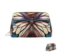 Cosmetic Bag Travel Makeup Bag Waterproof Toiletry Pouch Portable Wide Open Pouch Butterfly Floral Makeup Organizer Case Large Capacity Zipper Pouch Toiletry Bag for Women