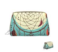 Cosmetic Bag Travel Makeup Bag Waterproof Toiletry Pouch Portable Wide Open Pouch Catch Dream Net Makeup Organizer Case Large Capacity Zipper Pouch Toiletry Bag for Women