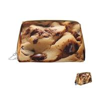 Cosmetic Bag Travel Makeup Bag Waterproof Toiletry Pouch Portable Wide Open Pouch Chocolate Cookie Makeup Organizer Case Large Capacity Zipper Pouch Toiletry Bag for Women