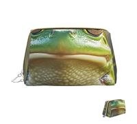 Cosmetic Bag Travel Makeup Bag Waterproof Toiletry Pouch Portable Wide Open Pouch Cute Frog Makeup Organizer Case Large Capacity Zipper Pouch Toiletry Bag for Women