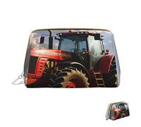Cosmetic Bag Travel Makeup Bag Waterproof Toiletry Pouch Portable Wide Open Pouch Fantasy Farm Tractor Makeup Organizer Case Large Capacity Zipper Pouch Toiletry Bag for Women