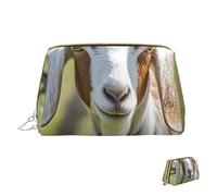 Cosmetic Bag Travel Makeup Bag Waterproof Toiletry Pouch Portable Wide Open Pouch Goat Makeup Organizer Case Large Capacity Zipper Pouch Toiletry Bag for Women