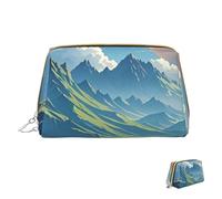 Cosmetic Bag Travel Makeup Bag Waterproof Toiletry Pouch Portable Wide Open Pouch Jupiter Landscape Makeup Organizer Case Large Capacity Zipper Pouch Toiletry Bag for Women