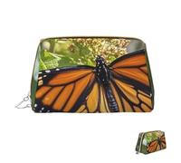 Cosmetic Bag Travel Makeup Bag Waterproof Toiletry Pouch Portable Wide Open Pouch Monarch Butterflies Makeup Organizer Case Large Capacity Zipper Pouch Toiletry Bag for Women