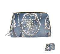Cosmetic Bag Travel Makeup Bag Waterproof Toiletry Pouch Portable Wide Open Pouch White Fantasy Dream Catcher Makeup Organizer Case Large Capacity Zipper Pouch Toiletry Bag for Women