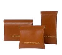 Cosmetic Bag, Travel Toiletry Bag, Self-Closing Lipstick Bag Made of PU Leather, Multifunctional Makeup Bag, Portable for Cosmetic Accessories for Women and Girls, brown, see
