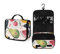 Cosmetic Bag Various Fruit Images Printed Wash Bag Large Capacity Travel Bag Suitable for Men And Women Toiletries Storage, style, 22.5x18.5cm, Printing