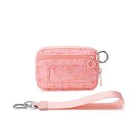 Cosmetic Bag Wallet RFID Compact Wallets Women Design-by Carry All Outdoor Wristlet Wallet Zipper Coin Pocket Purse Makeup Bag Halloween Vanity Cases(Bow 3)