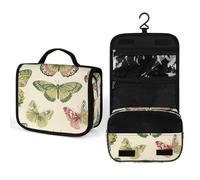 Cosmetic Bag Yellow Butterfly Pattern Printed Wash Bag Large Capacity Travel Bag Suitable for Men And Women Toiletries Storage, style, 22.5x18.5cm, Printing