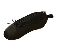Cosmetic Bags Ballet Slipper Makeup Bag, Satin Ballet Shoe Bag for Cosmetics Organization - Unique Dance Themed Favor for Dancers, Girls, Ballerinas, Black