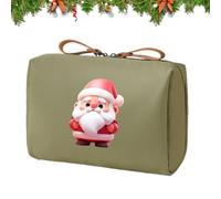 Cosmetic Bags, Santa Storage Bag, Waterproof Christmas Makeup Palette Bag, for Holidays, Travel, Holiday, Airport, Women, Teenagers, Girls, Lipstick, Cosmetic Mirror, Army Green, Siehe Beschreibung