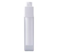 Cosmetic Bottles-Lotion Containers for Travel with Twist Cap | 50 ml Square Refillable Shampoo Dispenser, Portable Vacuum Pump Design, Storage Space for