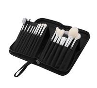 Cosmetic Brush Bag - Multifunctional Makeup Bag 15 Holes, Portable Canvas Storage Device | Hygienic Makeup Tool Organization Travel Companion Beauty Design Handheld Grow Care