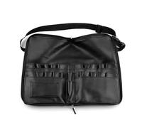Cosmetic Brush Carry Pouch - Beauty Tool Organization Kit, Foldable Makeup Storage Wrap | Large Capacity PU Leather Compartmentalized Brush Management Structure, Secure Pocket Distribution