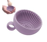 Cosmetic Brush Cleaning, 3pcs 6.5x6.5x5cm Eyeshadow Brush Wash Bowl, Make Up Sponge Cleaner Bowl, Compact And Portable Textured Cleaning Pad For Brushes, Sponges