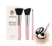 Cosmetic Brushes 3-Piece Face Makeup Professional