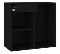 vidaXL Cosmetic Cabinet Black 80x40x75 cm Engineered Wood