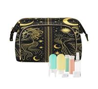 Cosmetic Case Storage Bag Mystical Celestial Goddess Figures Lightweight Jewelry pouching for Card Key pouching Organizers