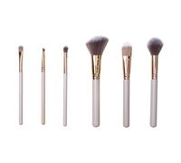 COSMETIC CLUB - Sc0766 - Set of 6 Makeup Brushes with Elegant Rotating Storage - Professional Makeup Tools for Skin Tone and Eyes - Convenient and Organized - Black - Standard