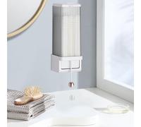 Cosmetic Cotton Pad Holder - Transparent Wall Mounted Dispenser Case, Press Release Makeup Round Organizer, Hygienic Dustproof Skincare Access Container, Vanity Arrangement Solution | for b