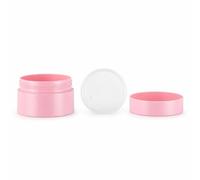 Cosmetic Cream Jars, Frosted PP, 20g; Pink; PP