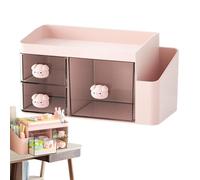 Cosmetic Display Case, Makeup Organizer Storage Cabinet | Makeup Showcase, Makeup Showcase, Cosmetic Storage Box, Multifunctional Jewelry Storage Box, Pink, Se référer au descriptif, Refer to
