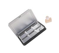Cosmetic Empty Palette with Built in Glasses Perfect for Eyeshadow Blushes and Lipstick Organizers Black Cosmetic Organizers