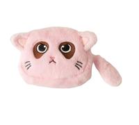Cosmetic Items Bag Cats Shaped Coin Purse Lovely Small Wallets Plush Coin Pouches with Zippers Closure Makeup Bag Gifts Small Change Purse