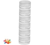 Cosmetic Jar Set - Portable Travel Containers for Cream and Makeup, Small Empty Jars for Skincare Storage | Leakproof Reusable Jars for Face Lotion, Body Butter, Jewelry, Eyeshadow, Toiletry Organizer