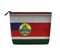 Cosmetic Makeup Bag â€“ Flag of Hawaii American Print Fake Hemp Travel Toiletry Organizer, One Pack for Multiple Uses, Daily Storage
