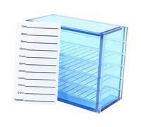Cosmetic Makeup Storage Box 5 Layers Acrylic False Eyelash Organizers Case Grafting Eyelash Extension Tool Box False Organizer Case
