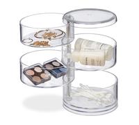 Cosmetic organiser Makeup Organizer Acrylic Storage Unit Compact 4 Compartments