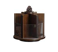 Cosmetic Organizer 360° Rotating Makeup Organizer, Wood Spinning Bathroom Countertop, Cosmetic Holder Shelf, Make Up Organizers and Storage for Bedroom